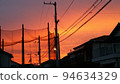 A madder sunset seen from a residential area 94634329