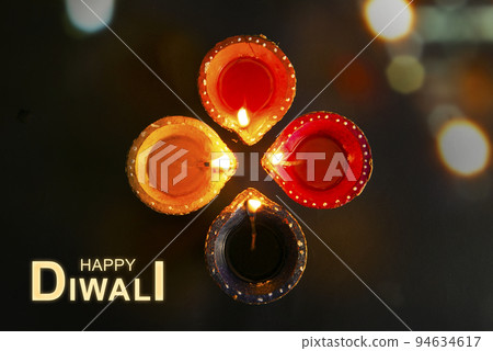 Diya oil lamps for the Diwali festival 94634617