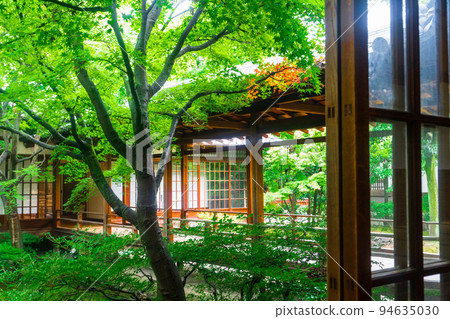 綠意盎然的建仁寺連接迴廊 綠意盎然的建仁寺連接迴廊 94635030
