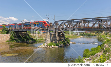 Urban Transport Train Bridge Urban Transport Train Bridge 94636793