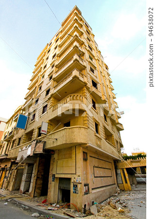 Abandoned earthquake building 94638072