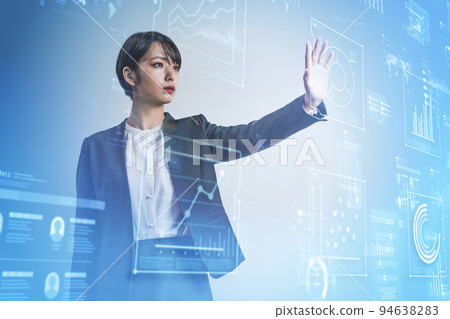 A business person wearing a suit working at work 94638283