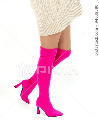 Woman's legs in shoes on isolated background 94638390