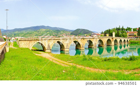 Visegrad bridge panorama Visegrad bridge panorama 94638501
