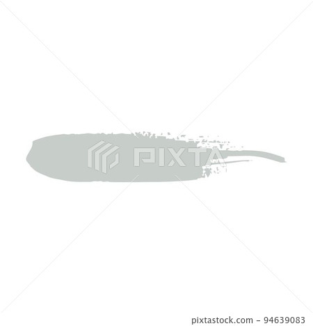 Paint brush stroke, freehand artistic water color abstract shape dirty grunge style stroke smear inked line design for drawing and background element in a vector illustration 94639083