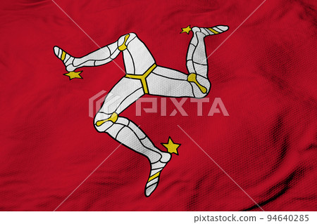 Flag of the Isle of Man in 3D rendering 94640285