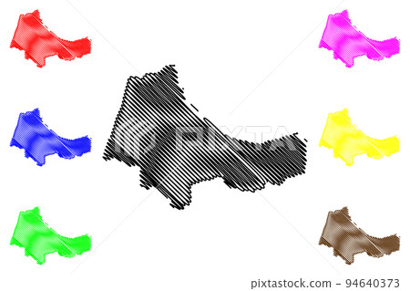 Tanger-Tetouan-Al Hoceima Region map vector Tanger-Tetouan-Al Hoceima Region map vector 94640373