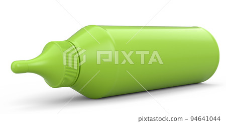 Plastic bottle of italian salsa verde sauce isolated on white background. 94641044