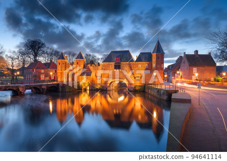 Amersfoort, Netherlands at the Koppelport at dawn. 94641114