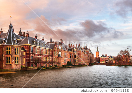 The Hague, Netherlands Cityscape at Dusk The Hague, Netherlands Cityscape at Dusk 94641118