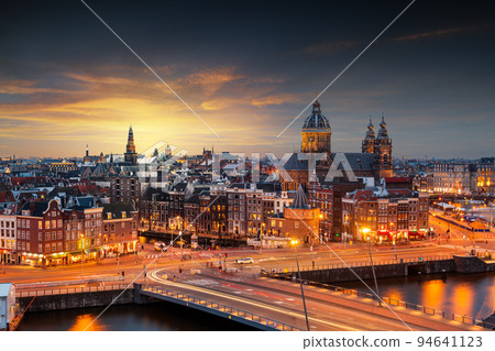 Amsterdam, Netherlands Old Centre District 94641123