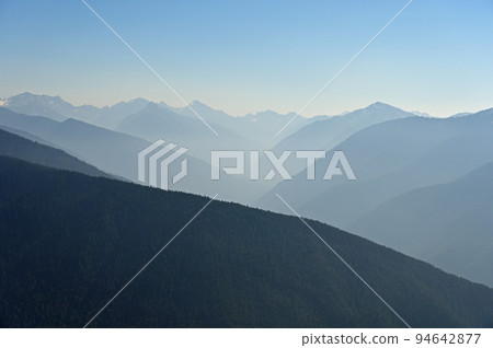 Mountains of Olympic National Park, Washington from Hurricane Ridge. 94642877