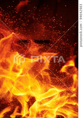 artistic fire background with sparkles artistic fire background with sparkles 94642983
