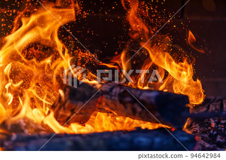 artistic fire background with sparkles artistic fire background with sparkles 94642984
