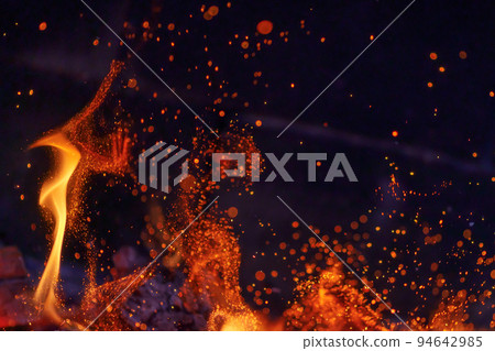 abstract fire background with sparks abstract fire background with sparks 94642985