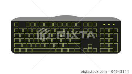 Full size computer keyboard 105 keys black flat. Print accessory typing blank keys mockup control movement in the game. Office home computer portable electronics printing job freelance copywriting Full size computer keyboard 105 keys black flat. Print accessory typing blank keys mockup control movement in the game. Office home computer portable electronics printing job freelance copywriting 94643144