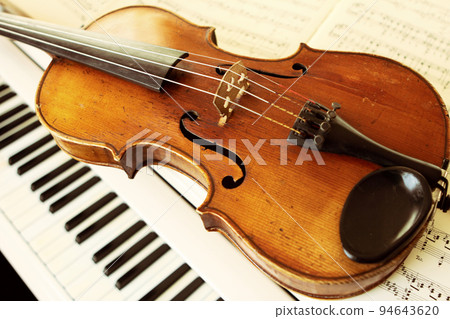 violin and piano keys violin and piano keys 94643620