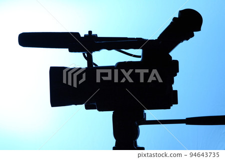 silhouette of full HD camcorder 94643735