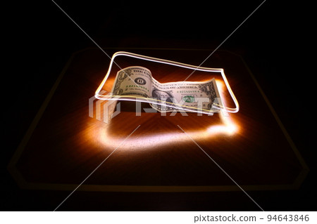 illuminated dollar 94643846