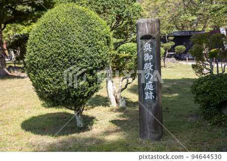 Tsuruga Castle Honmaru Ruins of Okugoten garden Tsuruga Castle Honmaru Ruins of Okugoten garden 94644530
