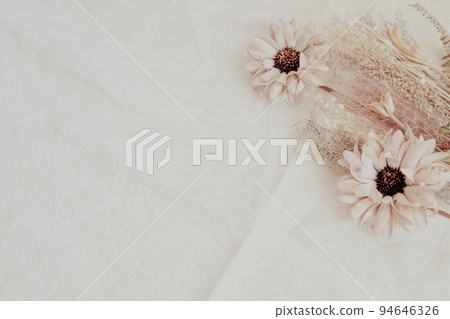 Natural dried flower background material 94646326