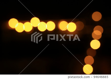 Super moon, city night view, bokeh 94646665