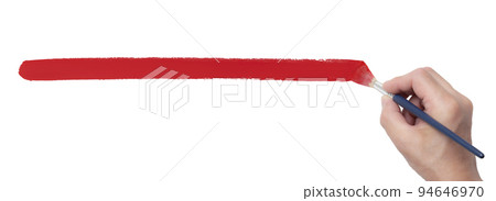 Background texture of a hand drawing a straight line with a brush Background texture of a hand drawing a straight line with a brush 94646970