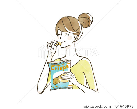 吃薯片的女人 94646973