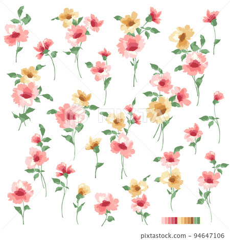 beautiful flower material collection, 94647106