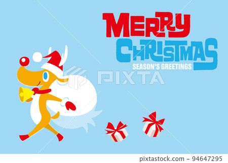 stylish pop christmas card 94647295