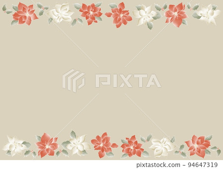 Poinsettia frame 94647319