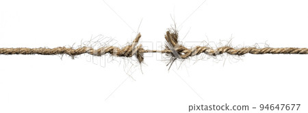 即將斷裂的粗繩背景紋理 94647677