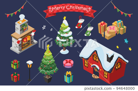 Christmas cute illustration set 94648000