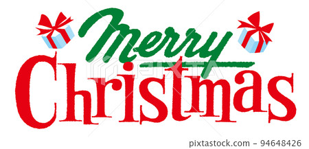Merry Christmas fashionable logo letter Merry Christmas fashionable logo letter 94648426