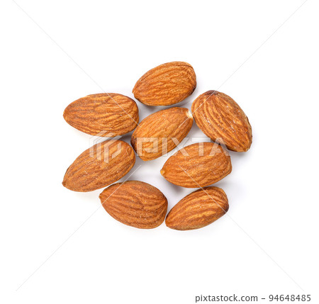 Almonds isolated on white background 94648485