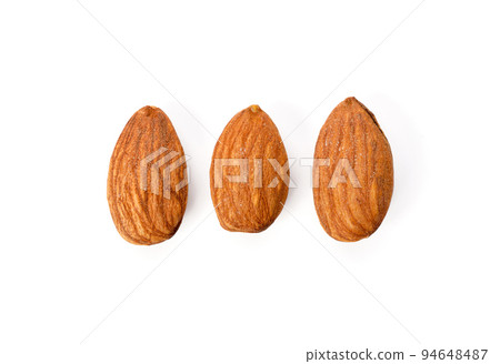 Almonds isolated on white background Almonds isolated on white background 94648487