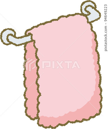 毛巾架上的毛巾 毛巾架上的毛巾 94649223