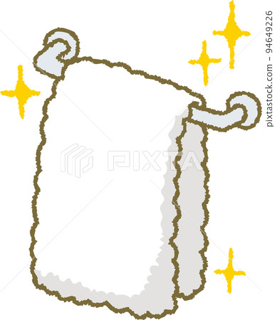 Towel on a towel hanger Towel on a towel hanger 94649226
