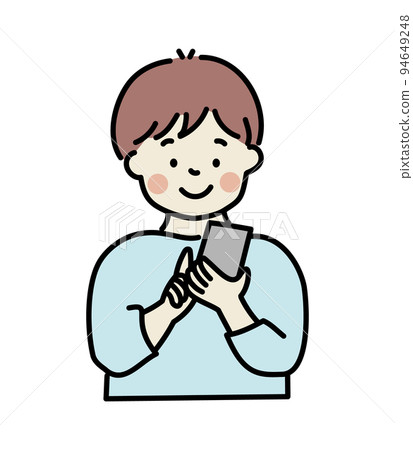 Young man using a smartphone 94649248