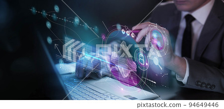 Working with virtual screen and digital property growth Working with virtual screen and digital property growth 94649446