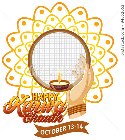 Happy Karwa Chauth poster design Happy Karwa Chauth poster design 94652052