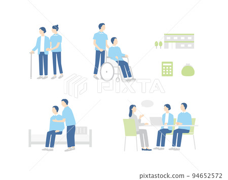 各種護理和醫療福利場景套裝 94652572