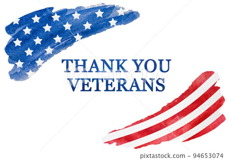 Thank You Veterans. Happy Veterans Day. Greeting card Thank You Veterans. Happy Veterans Day. Greeting card 94653074
