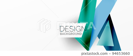 Background color abstract overlapping lines. Minimal composition vector illustration for wallpaper banner background or landing page Background color abstract overlapping lines. Minimal composition vector illustration for wallpaper banner background or landing page 94653660