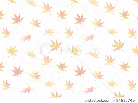A4 Japanese paper autumn leaves background 94653749