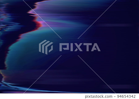 Motion Glitch interlaced Multicolored Distorted textured futuristic background 94654342