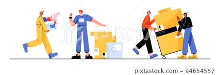 Service of house or office move with loaders 94654557