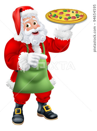 Christmas Santa Claus Father Christmas Pizza Chef 94654595