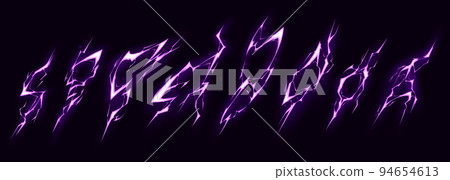 Lightning bolt hit into ground, vfx effect, strike Lightning bolt hit into ground, vfx effect, strike 94654613