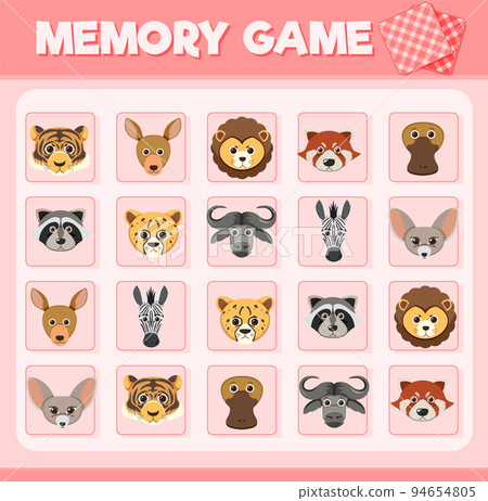 Animal memory card game Animal memory card game 94654805